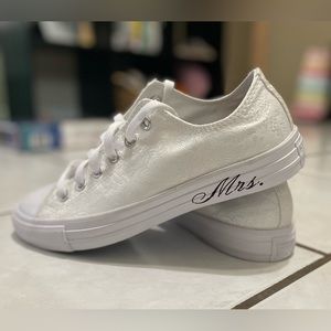 COPY - Brand new, size 9 1/2 custom wedding converse